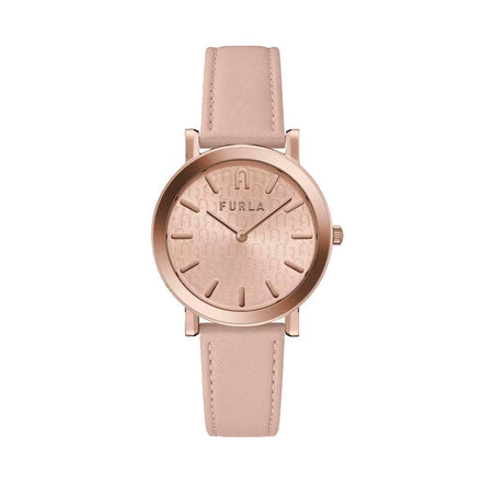 Montre habillée en cuir multicolore Furla