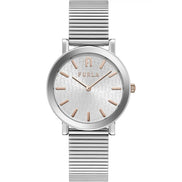 Montre habillée Furla en acier inoxydable gris