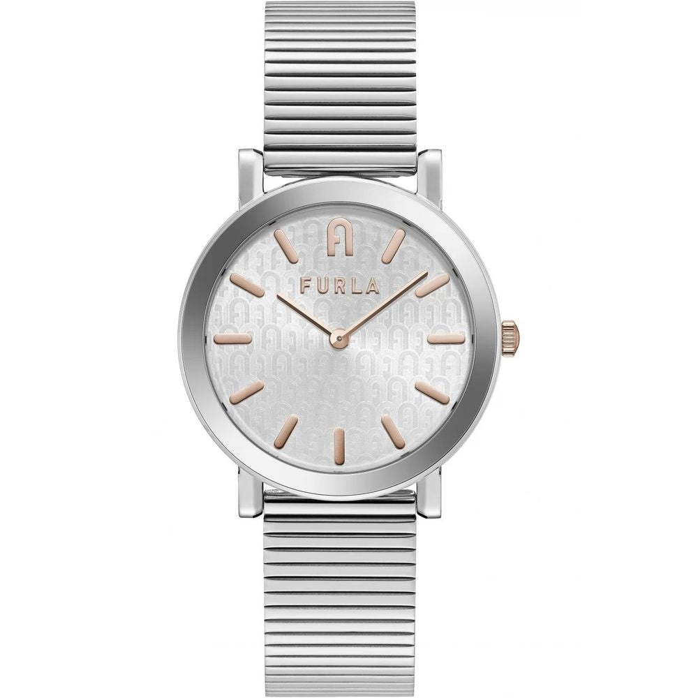 Montre habillée Furla en acier inoxydable gris