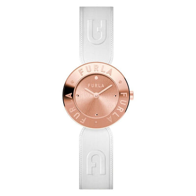 Orologio da donna Furla con cinturino bianco in pelle