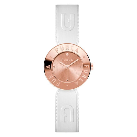 Orologio da donna Furla con cinturino bianco in pelle