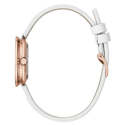 Montre habillée en cuir blanc Furla