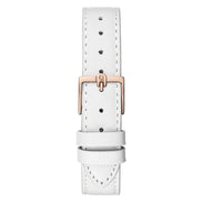 Montre habillée en cuir blanc Furla