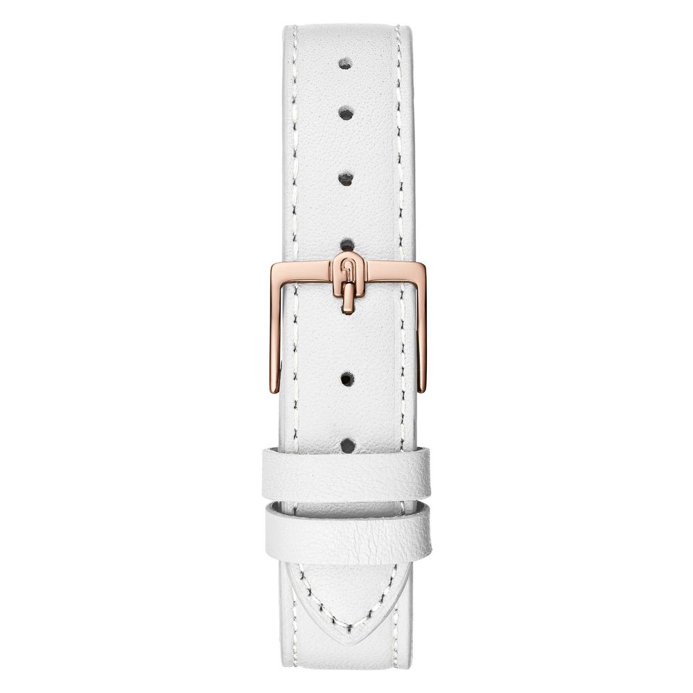 Montre habillée en cuir blanc Furla