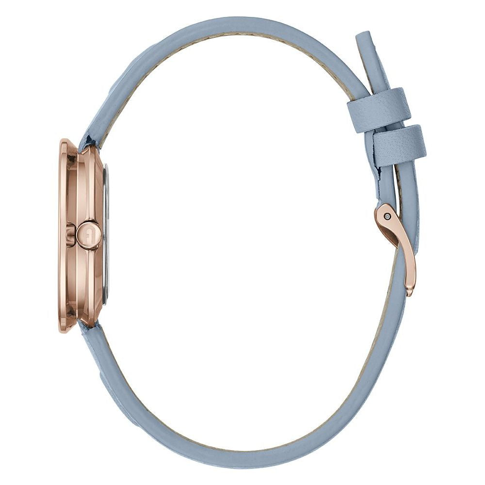 Montre habillée en cuir bleu Furla
