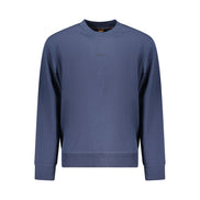 Felpa da uomo Hugo Boss in cotone blu