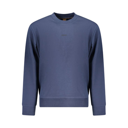 Felpa da uomo Hugo Boss in cotone blu