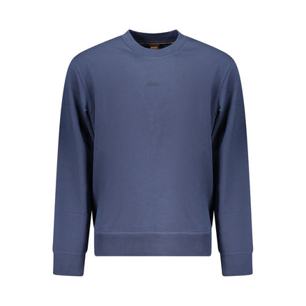 Felpa da uomo Hugo Boss in cotone blu