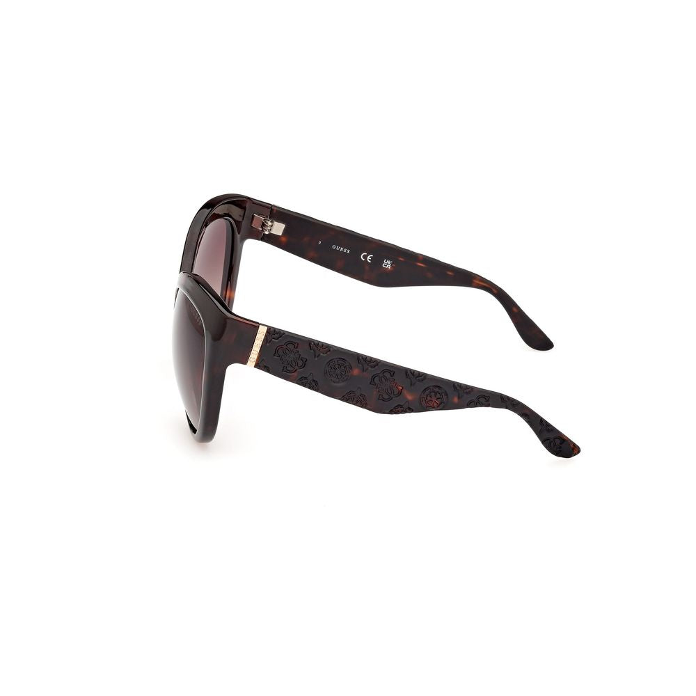 Lunettes de soleil Guess en résine marron