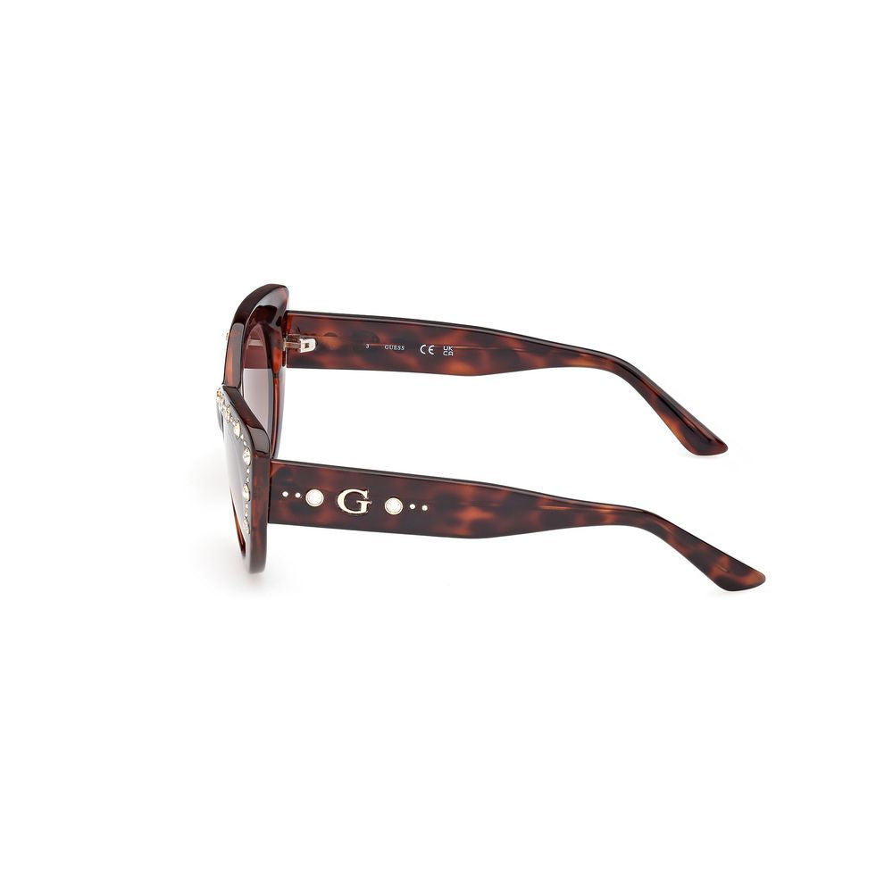 Lunettes de soleil Guess en résine marron