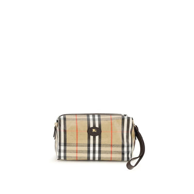 Portafoglio Burberry in cotone beige