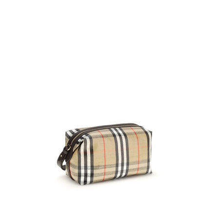 Portafoglio Burberry in cotone beige