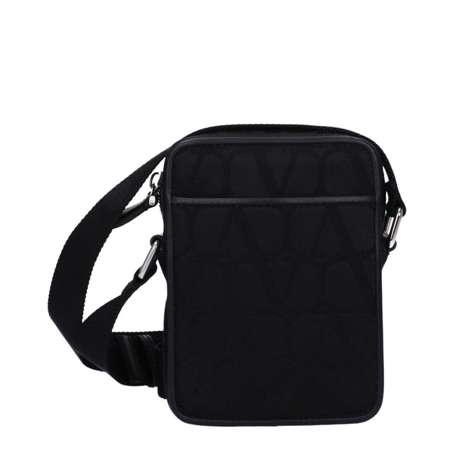 Sac bandoulière Valentino Garavani en tissu noir