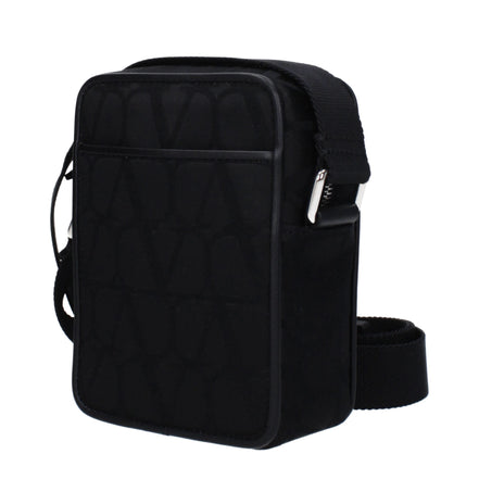 Sac bandoulière Valentino Garavani en tissu noir