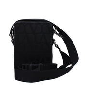 Sac bandoulière Valentino Garavani en tissu noir