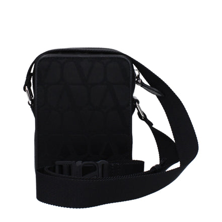 Sac bandoulière Valentino Garavani en tissu noir