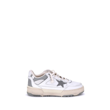 Golden Goose Gray Leather Chunky Sneakers
