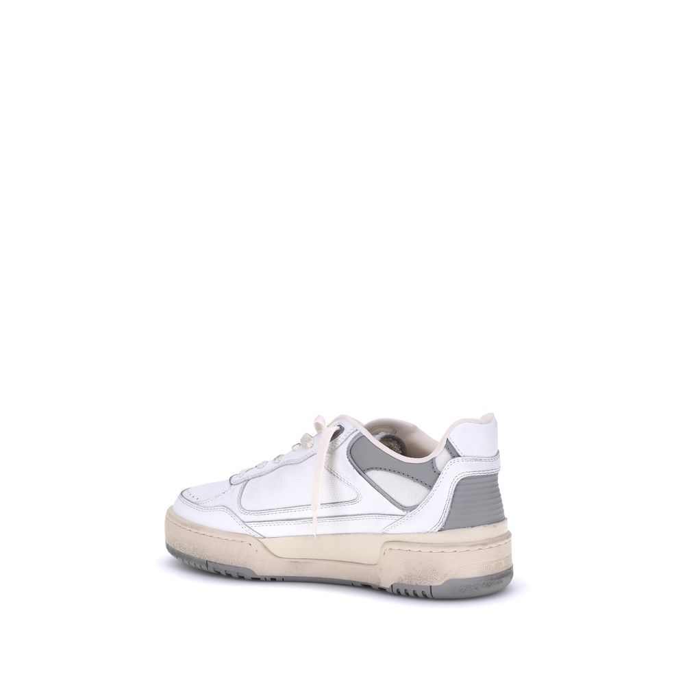 Golden Goose Gray Leather Chunky Sneakers