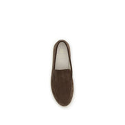 Mocassins à enfiler Brunello Cucinelli en cuir de veau marron Bos Taurus