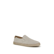 Baskets basses Brunello Cucinelli en cuir de veau gris Bos Taurus