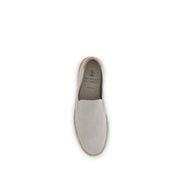 Baskets basses Brunello Cucinelli en cuir de veau gris Bos Taurus