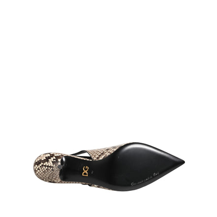 Dolce & Gabbana Multicolor Leather Slingback Pumps