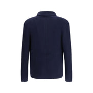 Gilet bleu en coton Brunello Cucinelli