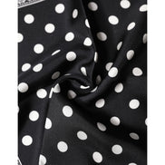 Fazzoletto da collo/foulard quadrato nero a pois Dolce & Gabbana