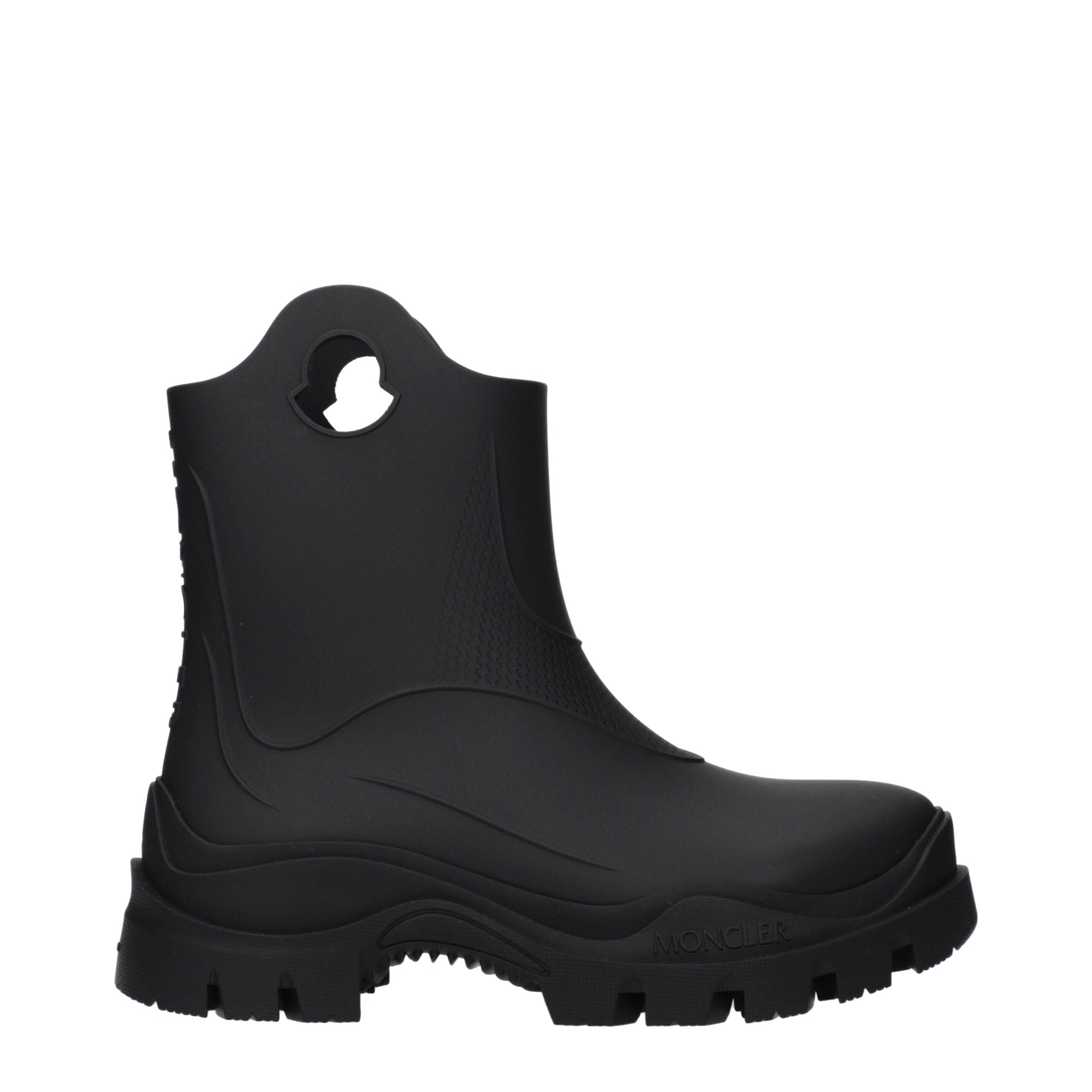 Moncler Stivaletti alla Caviglia in Cotone Nero