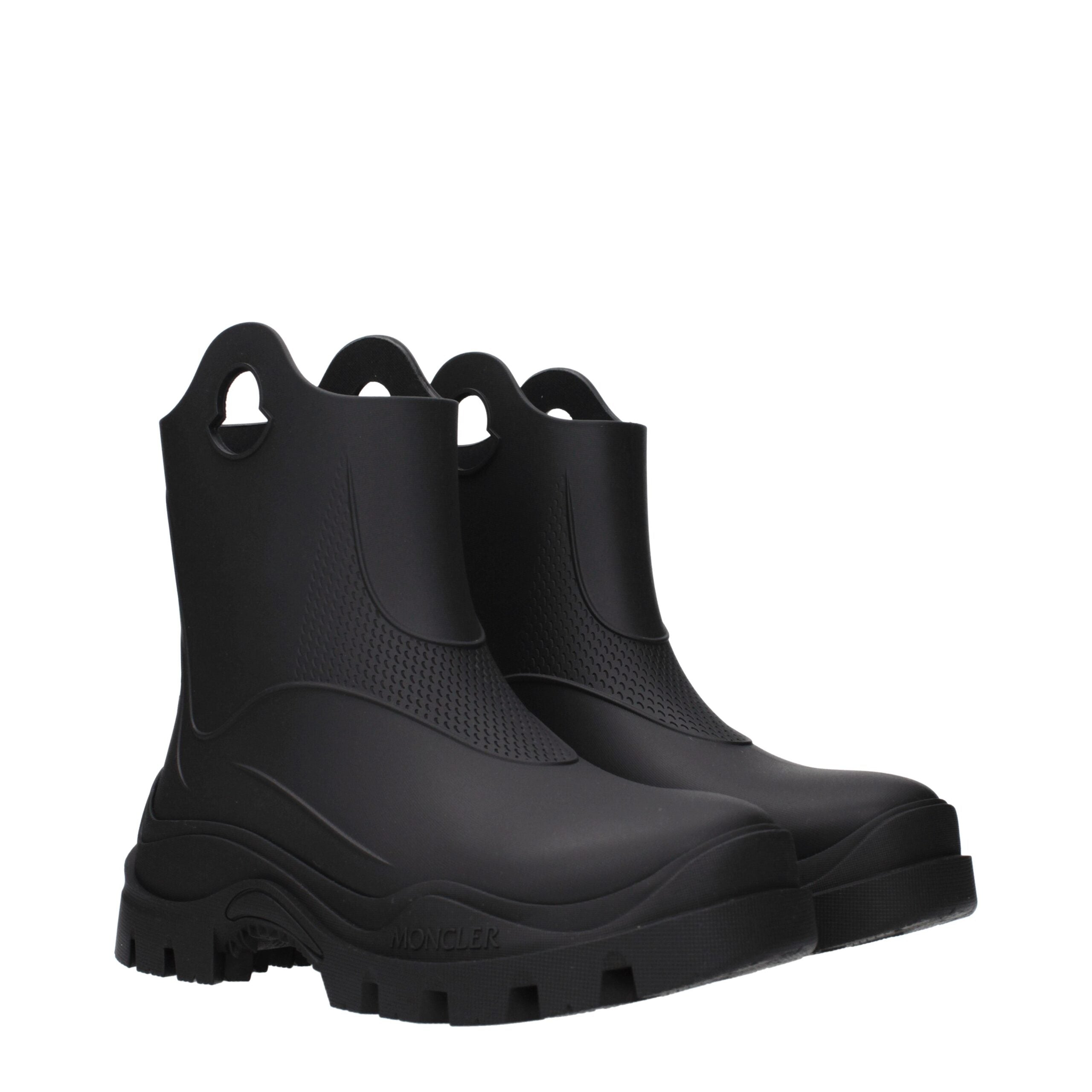 Moncler Stivaletti alla Caviglia in Cotone Nero