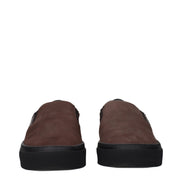 Mocassini Moncler Marroni in Pelle Slip-On