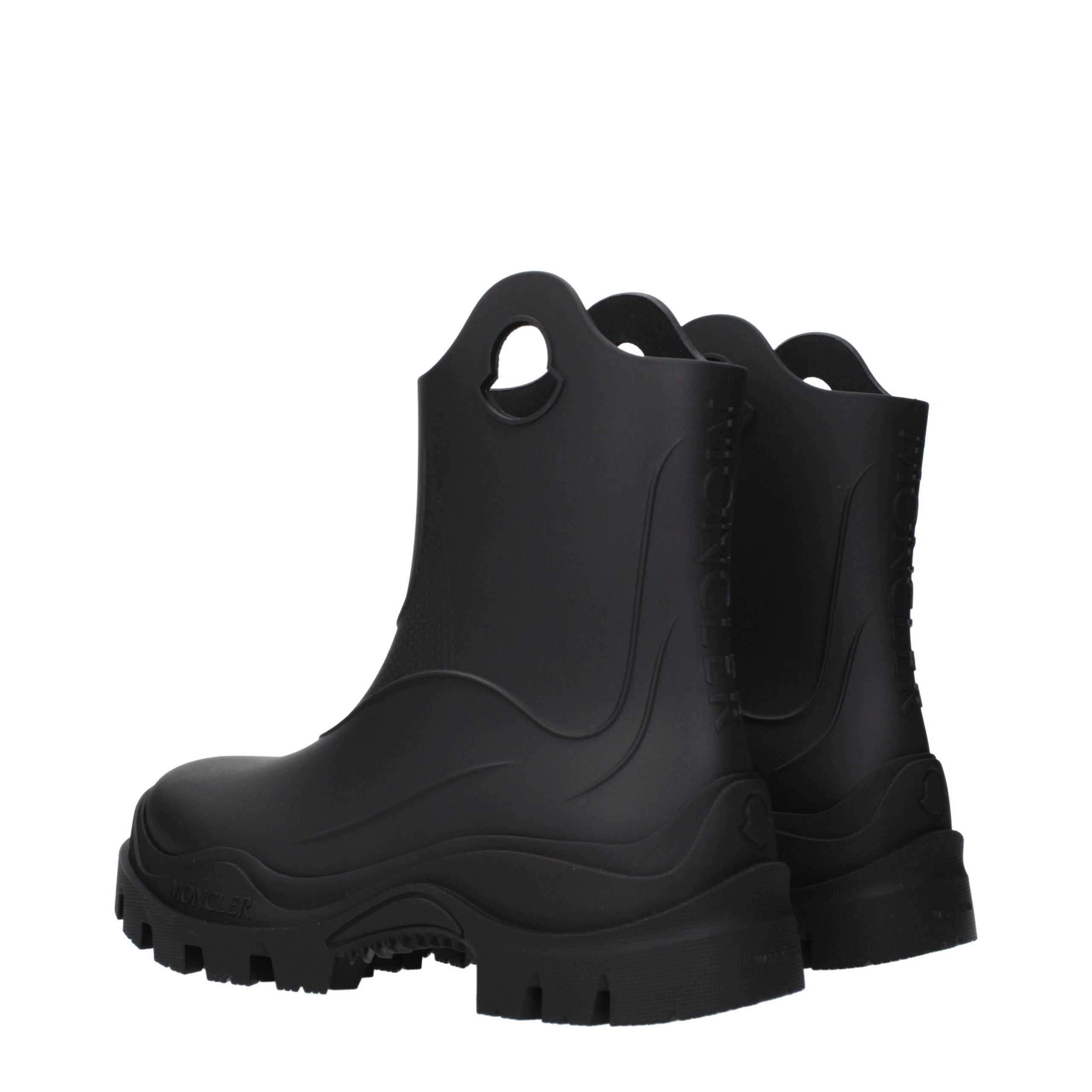 Moncler Stivaletti alla Caviglia in Cotone Nero