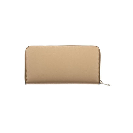 Portefeuille femme en cuir beige Furla