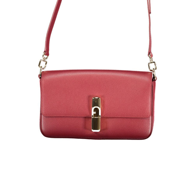 Sac à main femme Furla en cuir rouge