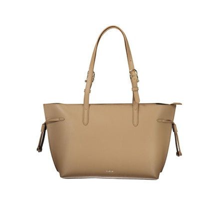 Borsa a mano Furla in pelle marrone da donna