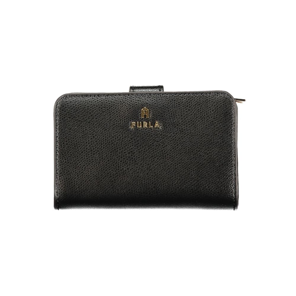 Portefeuille en cuir noir pour femme Furla