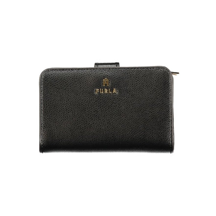 Portefeuille en cuir noir pour femme Furla