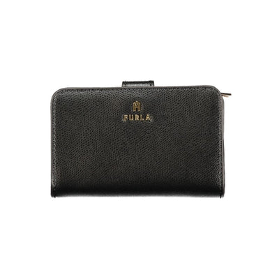 Portefeuille en cuir noir pour femme Furla