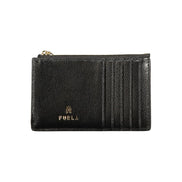 Portefeuille en cuir noir pour femme Furla