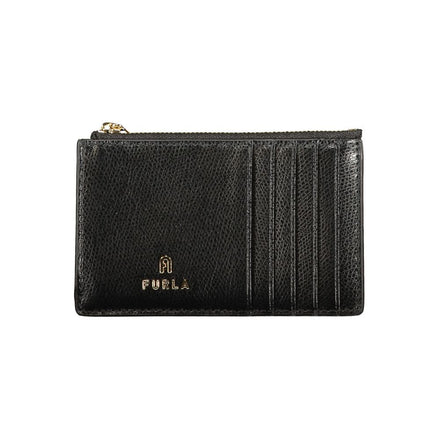 Portefeuille en cuir noir pour femme Furla