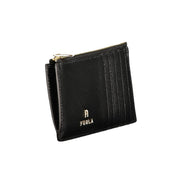 Portefeuille en cuir noir pour femme Furla