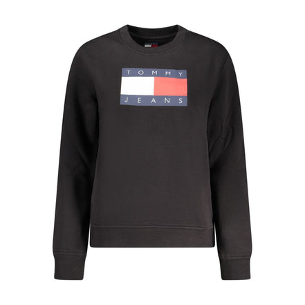 Sweat-shirt Tommy Hilfiger noir en coton pour femme