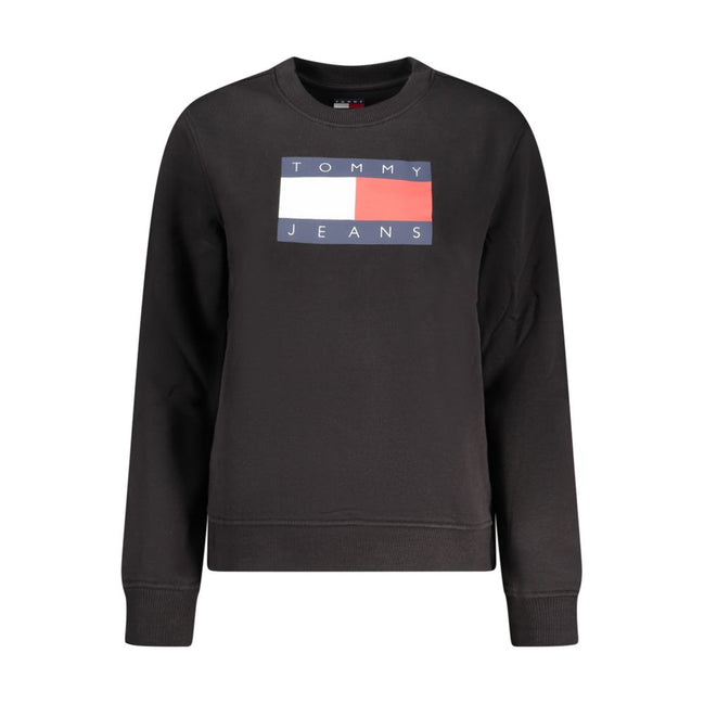 Sweat-shirt Tommy Hilfiger noir en coton pour femme