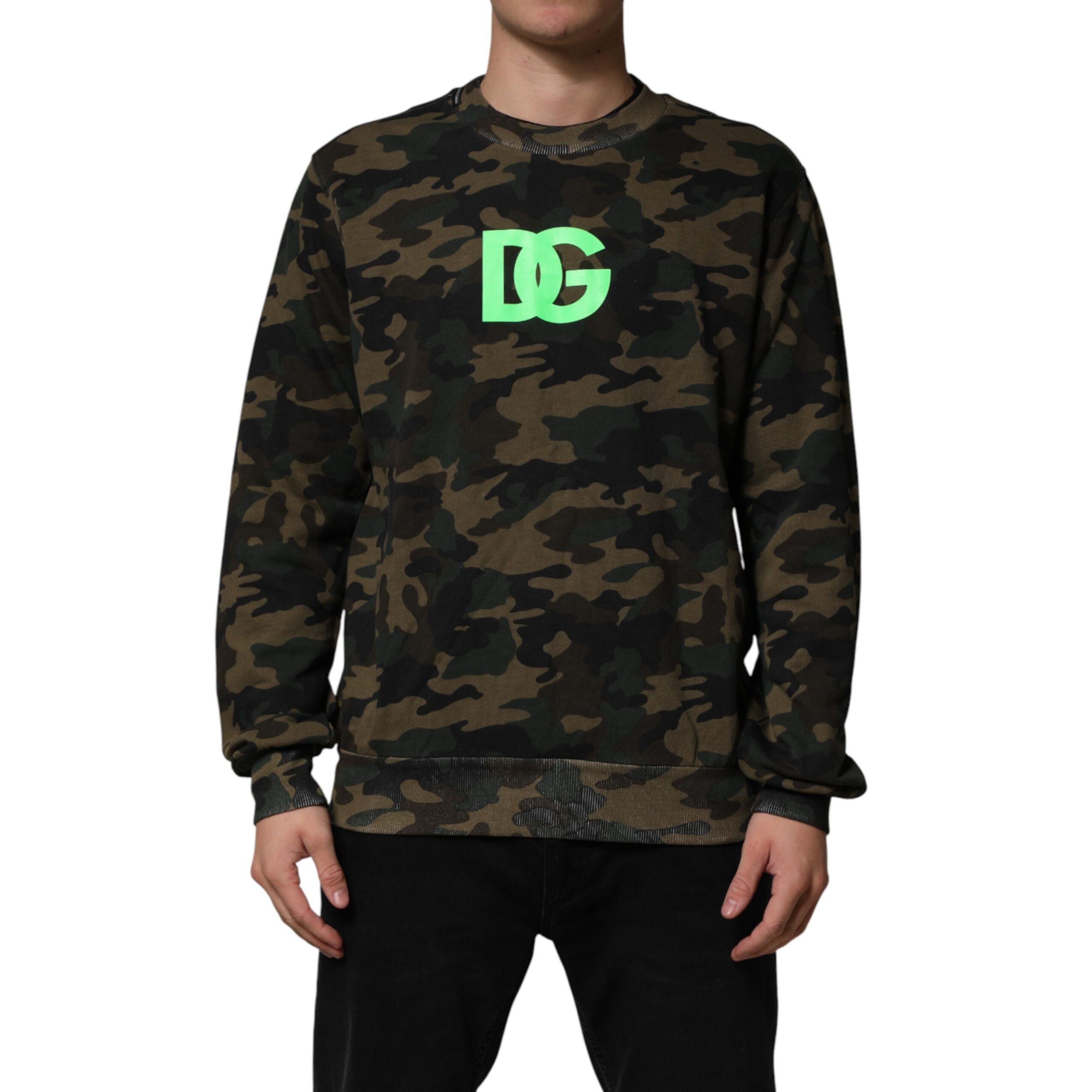 Dolce & Gabbana Multicolor Camouflage Sweatshirt