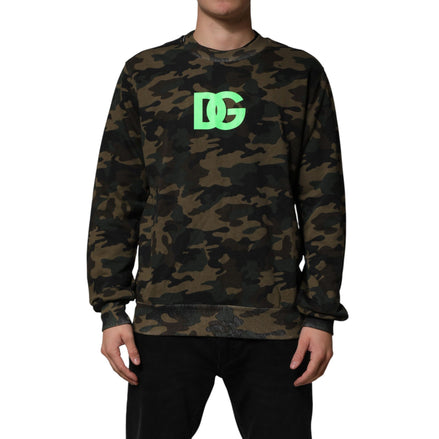Dolce & Gabbana Felpa Camouflage Multicolore da Uomo