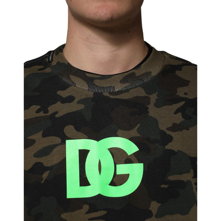 Dolce & Gabbana Multicolor Camouflage Sweatshirt