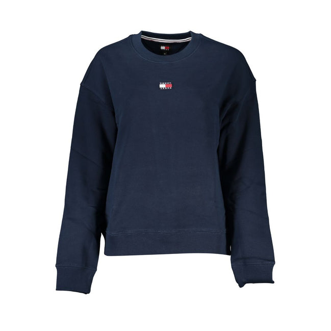Sweat-shirt en coton bleu Tommy Hilfiger pour femme