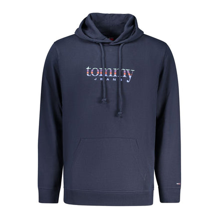 Tommy Hilfiger Felpa con cappuccio da uomo in cotone blu