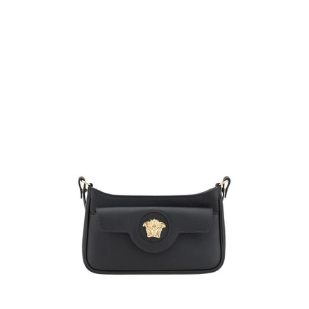Versace Black Calf Leather Shoulder Bag - Women