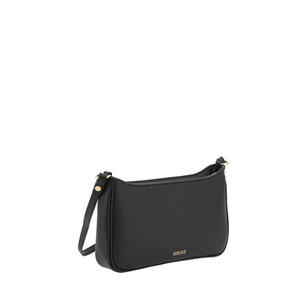 Versace Black Calf Leather Shoulder Bag - Women